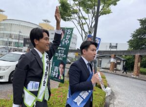20250526　JR堅田駅駅頭