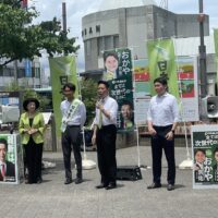 20250626　大津駅前駅頭活動