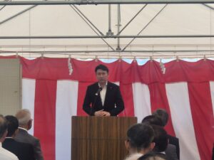 20260831　県営上安曇川地区経営体育成基盤整備事業地鎮祭及び起工式